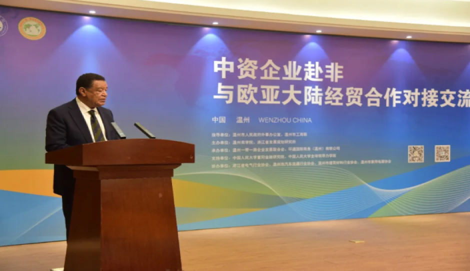 温州市家用电器协会协办并组织副会长单位参加中非经贸高端论坛